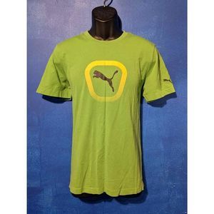 Puma Men's Light Green Short Sleeve Athletic T-shirt